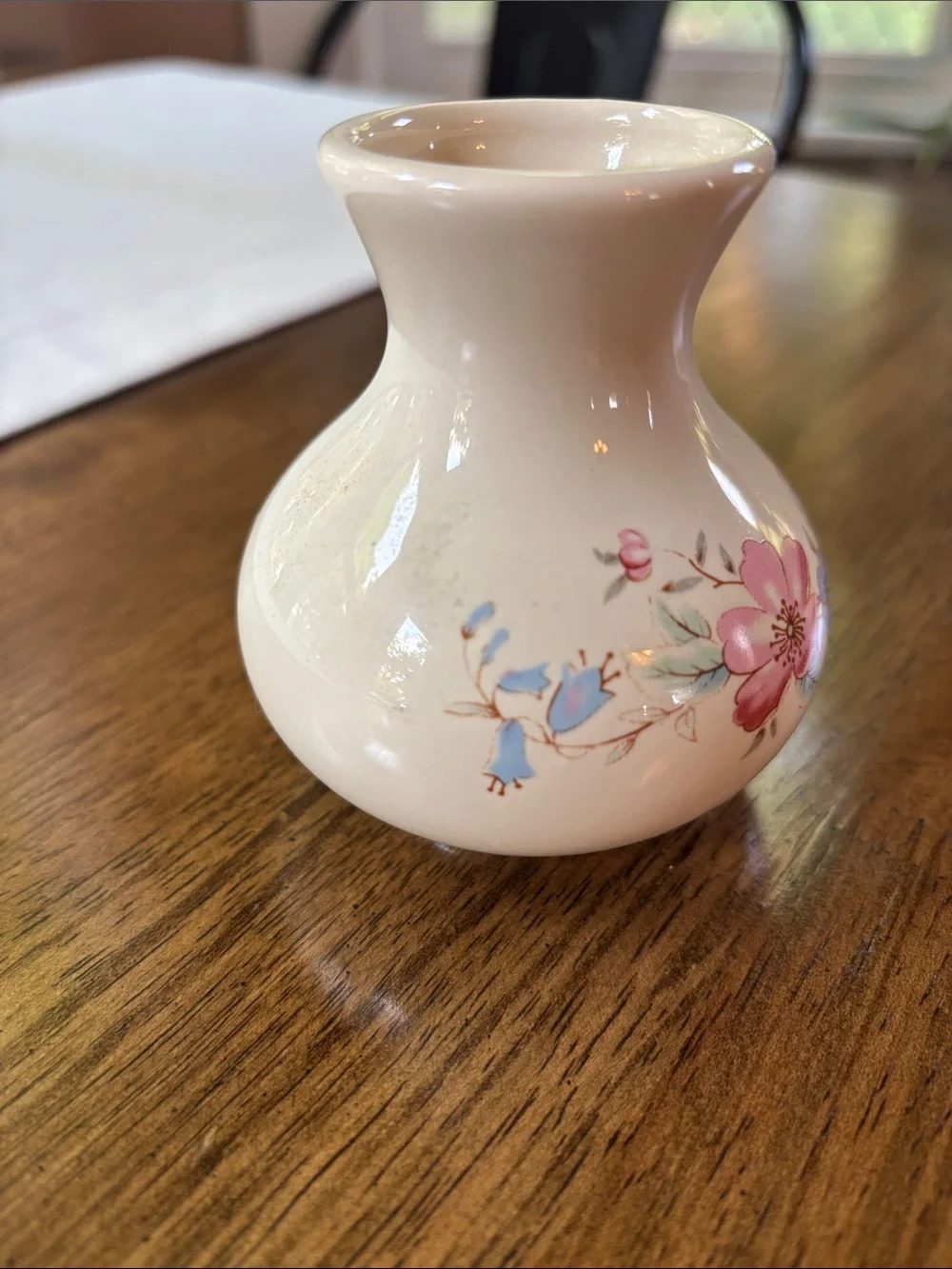 Vintage St Michael Marks & Spencer Minature Bud Vase England Transferware